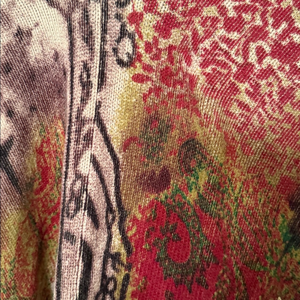 Soft Surroundings Multicolor Patterned Open Front… - image 5